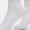 2 Pack Rib Slouch Socks White