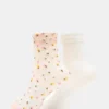 2 Wildflower Pack Tulle Socks Blush