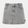 Abaco Denim Skirt Light Grey