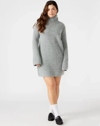 Abbie Sweater Dress Grey