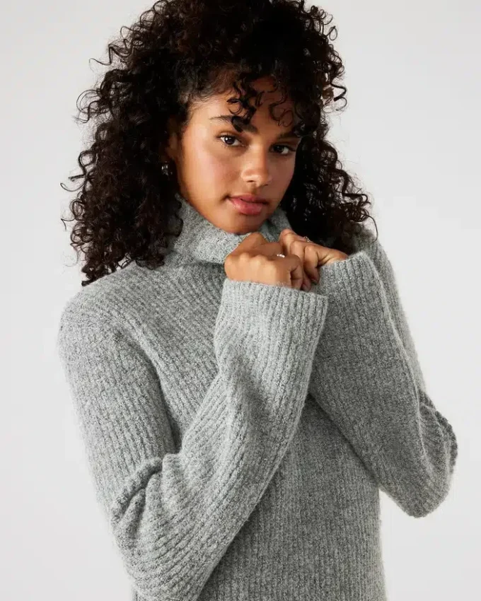 Abbie Sweater Dress Grey