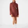 Abbie Sweater Dress Rust
