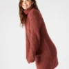 Abbie Sweater Dress Rust