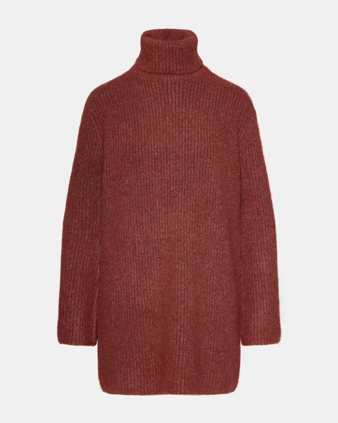 Abbie Sweater Dress Rust