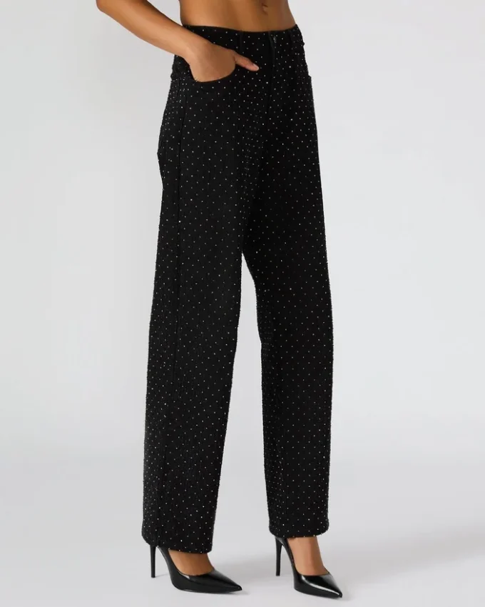 Avaline Crystal Jean Black