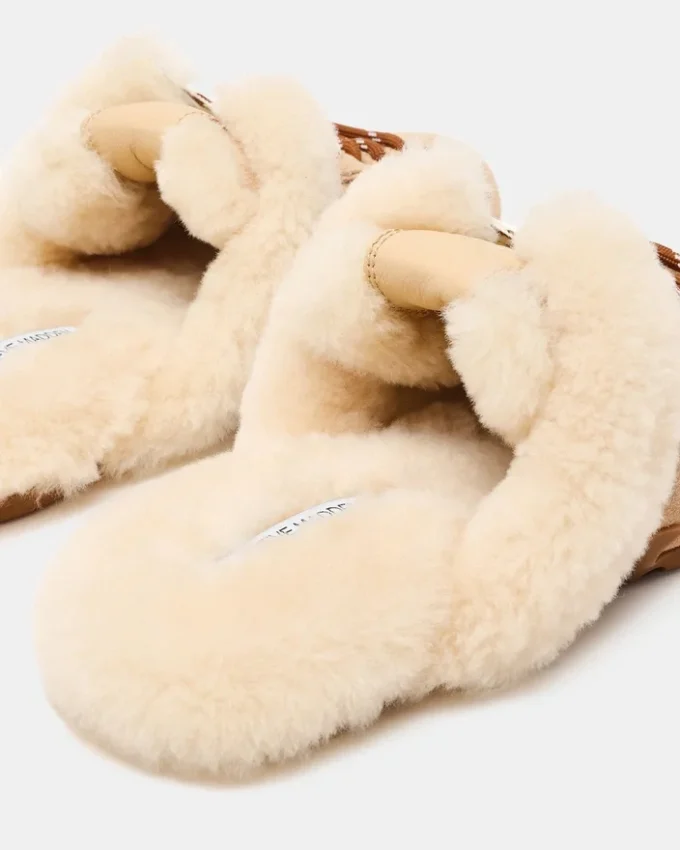 Aziel Mule Faux Fur Natural