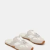 Aziel Mule White Suede