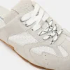 Aziel Mule White Suede
