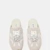 Aziel Mule White Suede