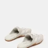 Aziel Mule White Suede