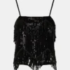 Blakelyn Sequin Top Black