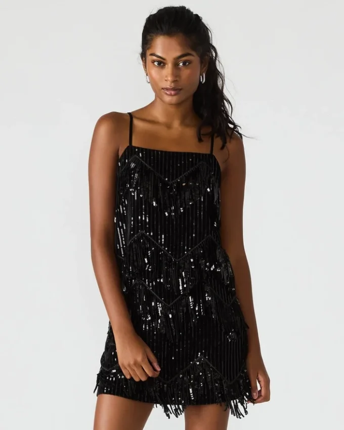 Blakelyn Sequin Top Black