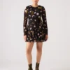 Bliss Dress Black Ditsy Floral