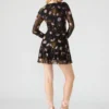 Bliss Dress Black Ditsy Floral