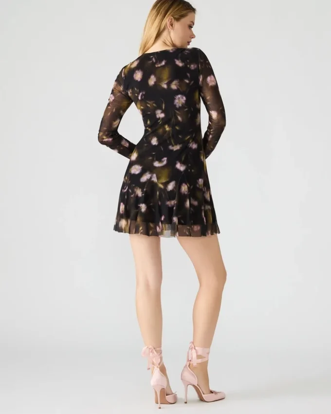 Bliss Dress Black Ditsy Floral