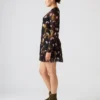 Bliss Dress Black Ditsy Floral