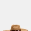 Boho Glam Studs Straw Hat Tan