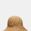 Boho Straw Bucket Tan