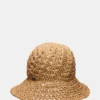 Boho Straw Bucket Tan