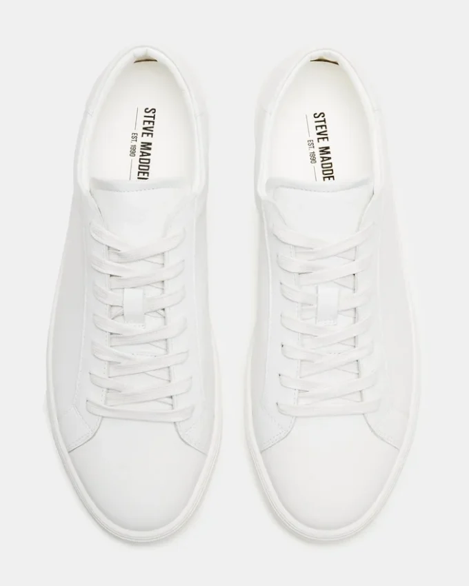 Bondd White Leather