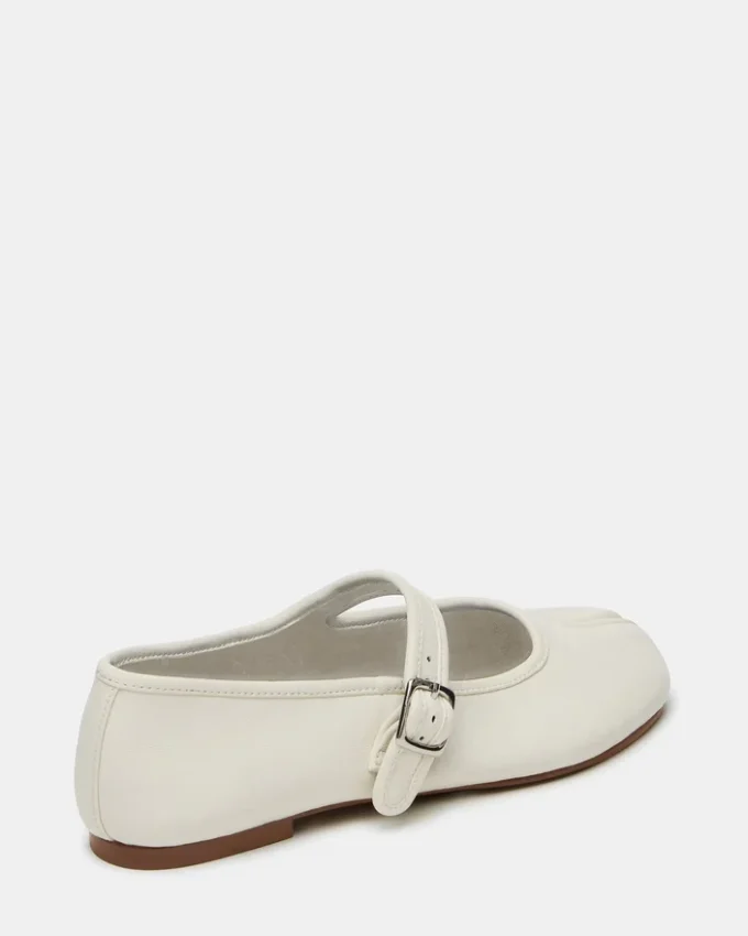 Calara White Leather