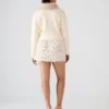 Cindi Feather Skirt Ivory