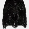 Cindi Sequin Skirt Black
