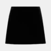 Cindi Velvet Skort Black
