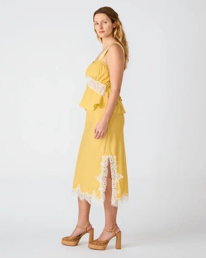 Cinthia Skirt Golden Lime