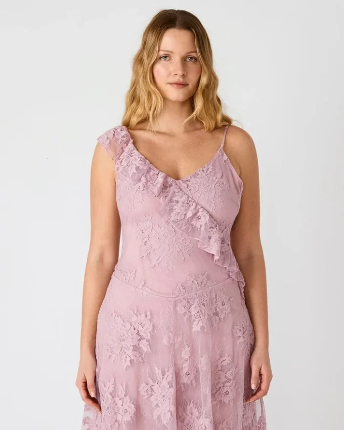 Dariella Dress Mauve Shadows Dariella Dress Mauve Shadows