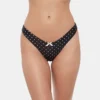 Darling Dot Bikini Bottom Black Multi