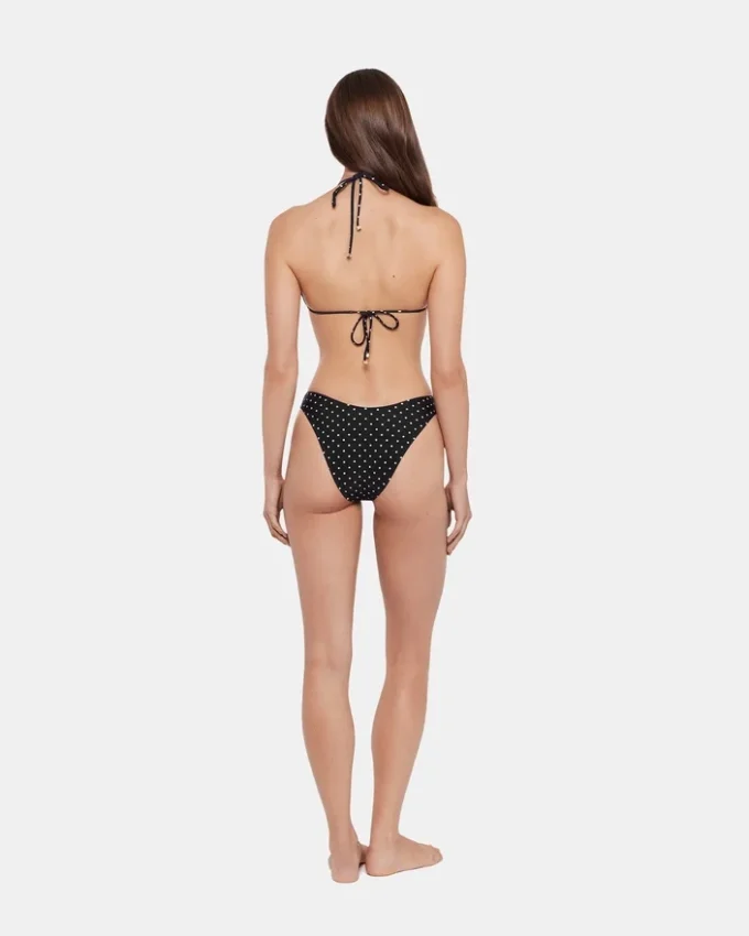 Darling Dot Bikini Bottom Black Multi