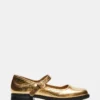 Delancy Gold Leather