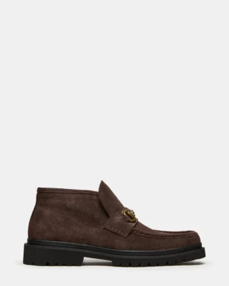 Deputy Chocolate Brown Suede