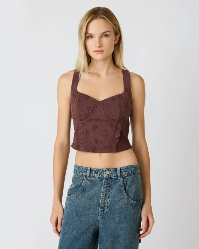 Dixie Knit Top Walnut