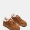 Dodge Faux Fur Chestnut Suede