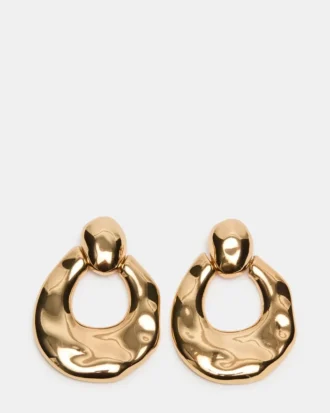 Door Knocker Earrings Gold