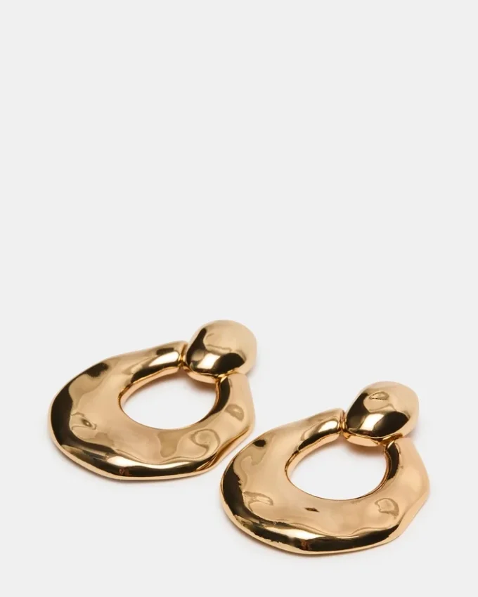 Door Knocker Earrings Gold