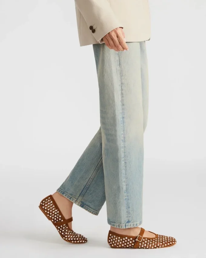 Dreaming Chestnut Suede Rhinestones