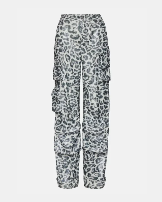 Duo Sequin Pant Leopard