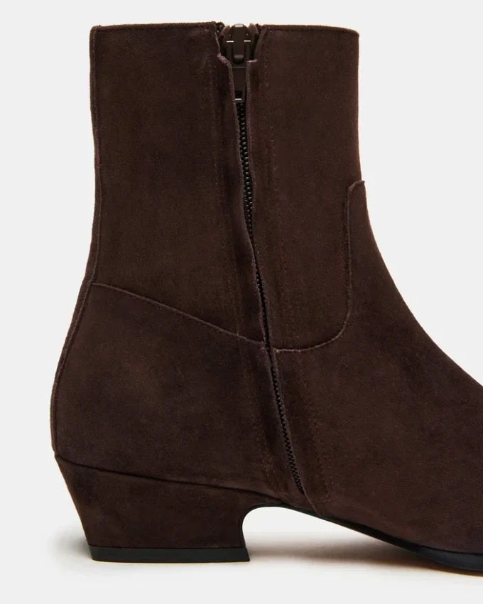 Dusty Chocolate Brown Suede