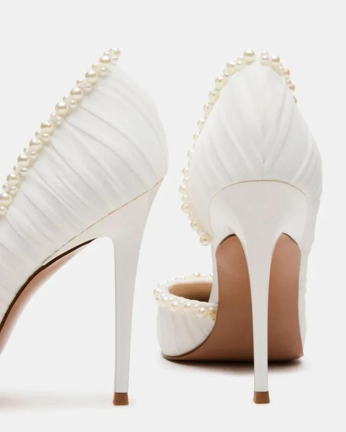 Elegant Pearl Ivory Mesh