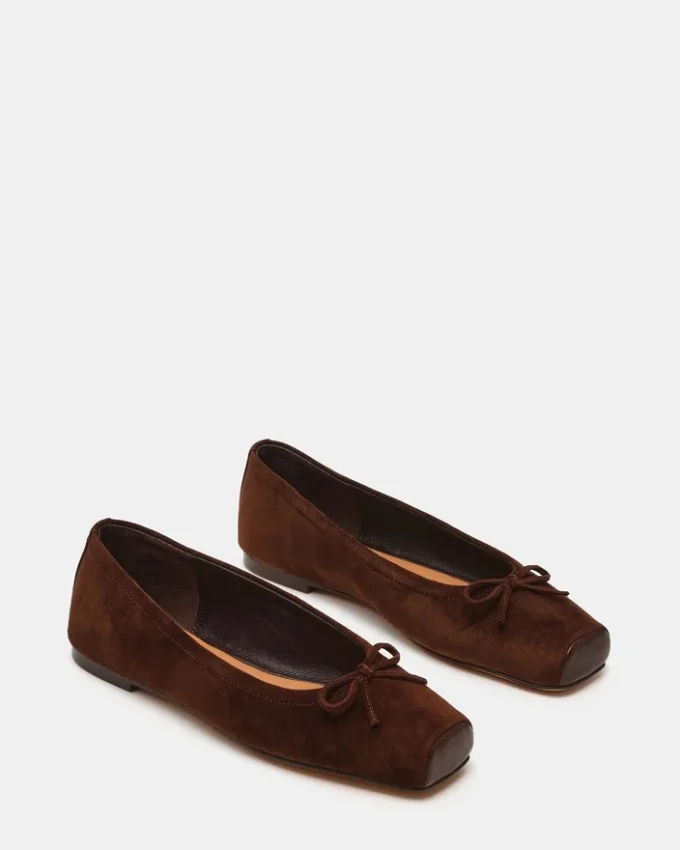 Eleve Chocolate Brown Suede