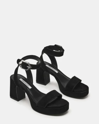 Elida Black Suede