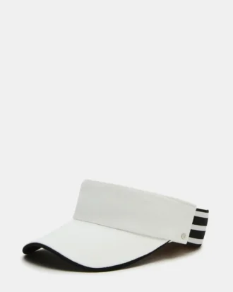 Embroidered Visor White