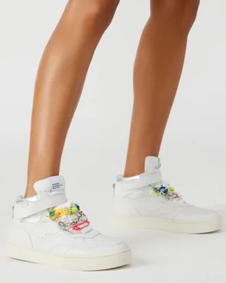 Emilee White Leather