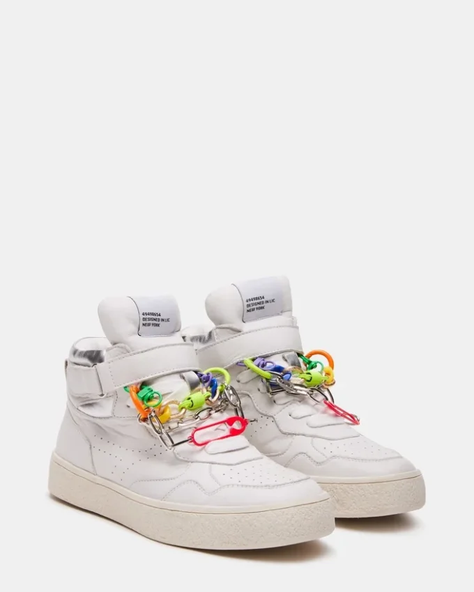 Emilee White Leather