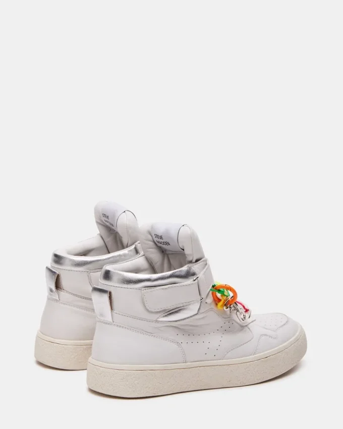 Emilee White Leather