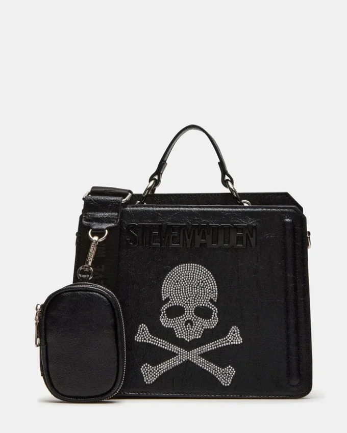 Evelyn Skull Bag Black
