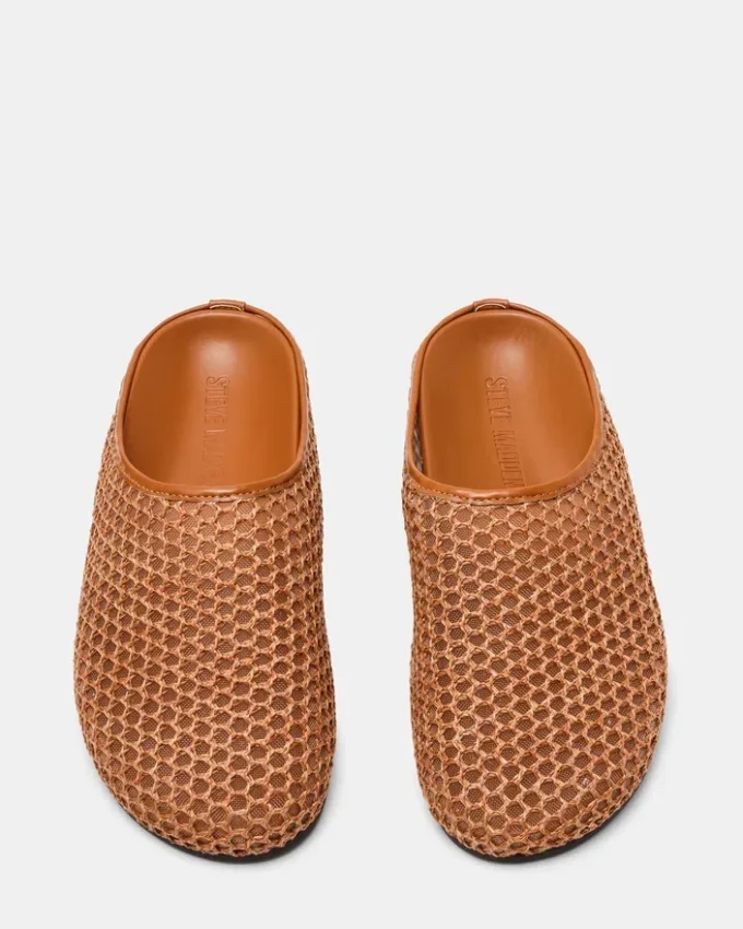 Fern Tan Raffia Mesh